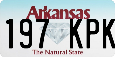 AR license plate 197KPK