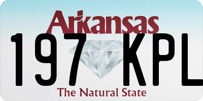 AR license plate 197KPL