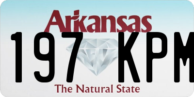 AR license plate 197KPM