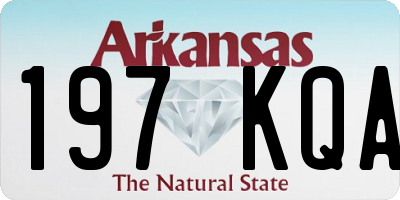 AR license plate 197KQA