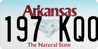 AR license plate 197KQO
