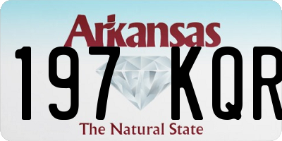 AR license plate 197KQR