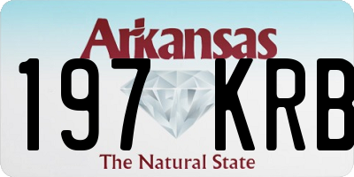 AR license plate 197KRB