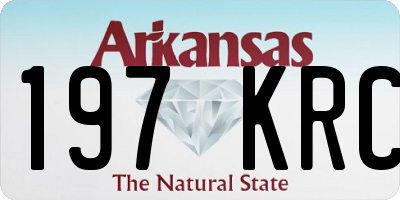 AR license plate 197KRC