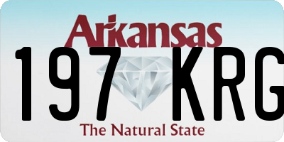 AR license plate 197KRG