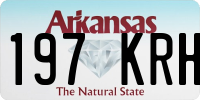 AR license plate 197KRH