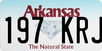 AR license plate 197KRJ