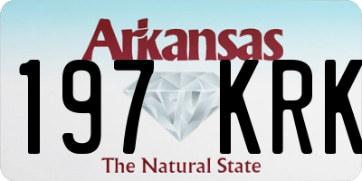 AR license plate 197KRK