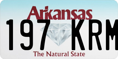 AR license plate 197KRM