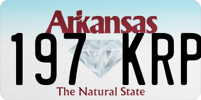 AR license plate 197KRP