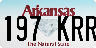 AR license plate 197KRR