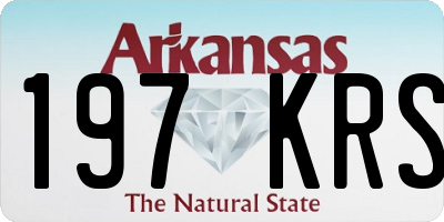 AR license plate 197KRS