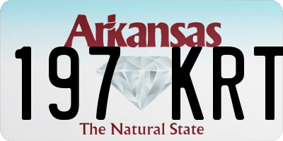 AR license plate 197KRT