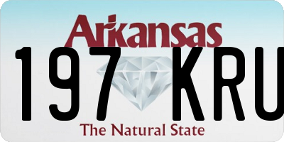 AR license plate 197KRU