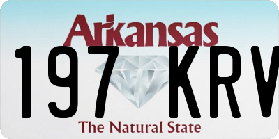 AR license plate 197KRV