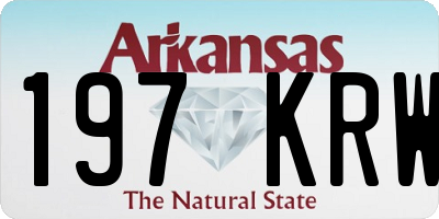 AR license plate 197KRW