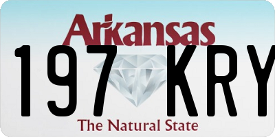 AR license plate 197KRY