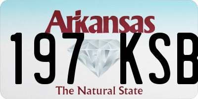 AR license plate 197KSB