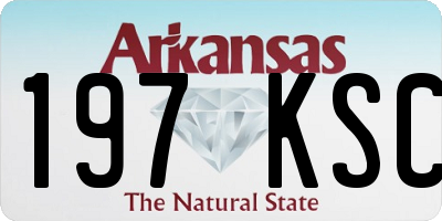 AR license plate 197KSC
