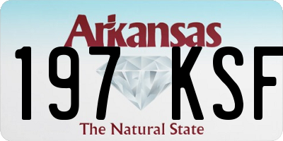 AR license plate 197KSF