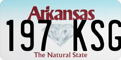 AR license plate 197KSG