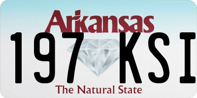 AR license plate 197KSI