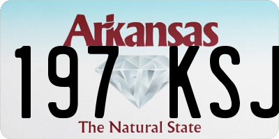AR license plate 197KSJ
