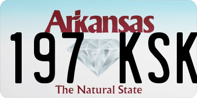 AR license plate 197KSK