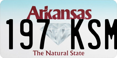 AR license plate 197KSM