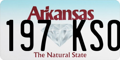 AR license plate 197KSO