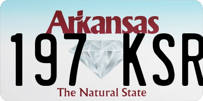 AR license plate 197KSR