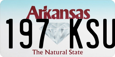 AR license plate 197KSU
