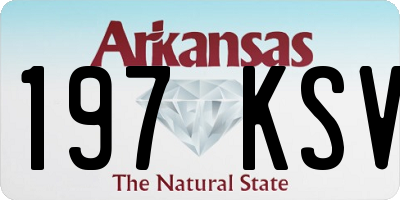 AR license plate 197KSV