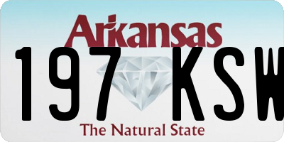 AR license plate 197KSW