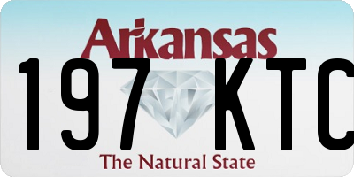 AR license plate 197KTC