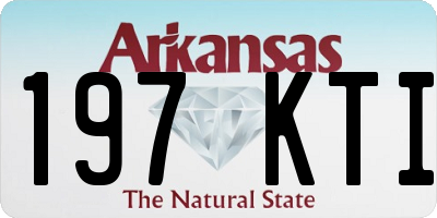 AR license plate 197KTI