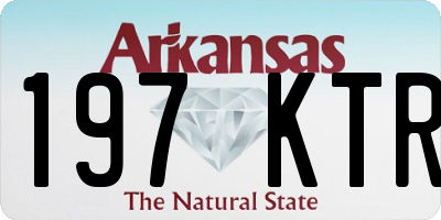 AR license plate 197KTR