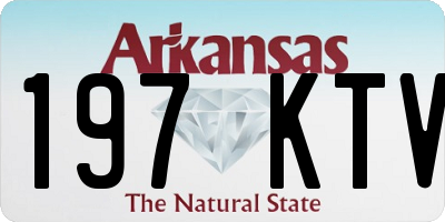 AR license plate 197KTV