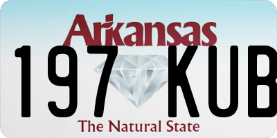AR license plate 197KUB