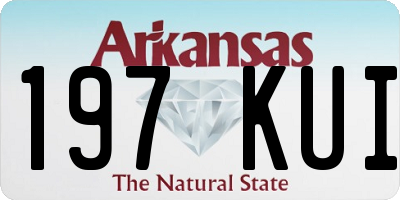 AR license plate 197KUI