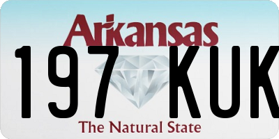 AR license plate 197KUK