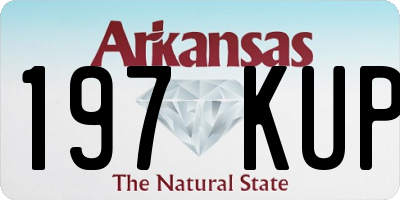 AR license plate 197KUP