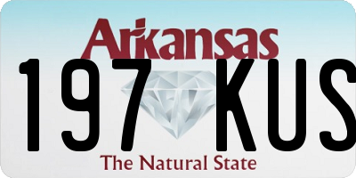 AR license plate 197KUS