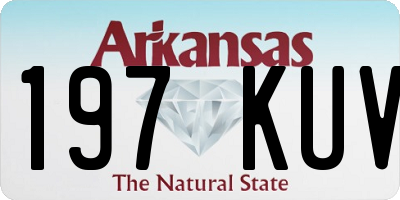 AR license plate 197KUV