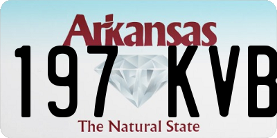 AR license plate 197KVB
