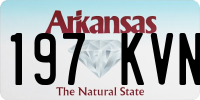 AR license plate 197KVN