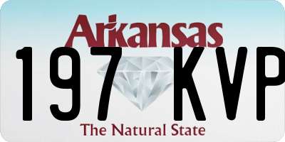 AR license plate 197KVP