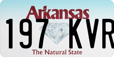 AR license plate 197KVR