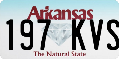 AR license plate 197KVS