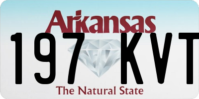 AR license plate 197KVT